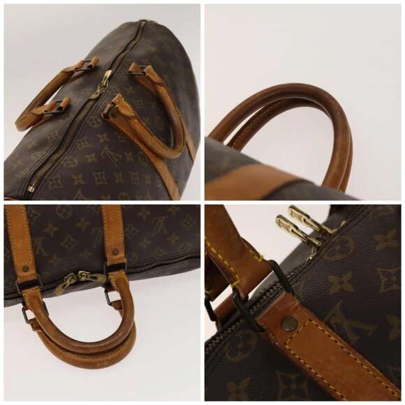 LOUIS VUITTON Monogram Keepall Bandouliere 45 Boston Bag M41418 LV Auth 137951 - Picture 16 of 16
